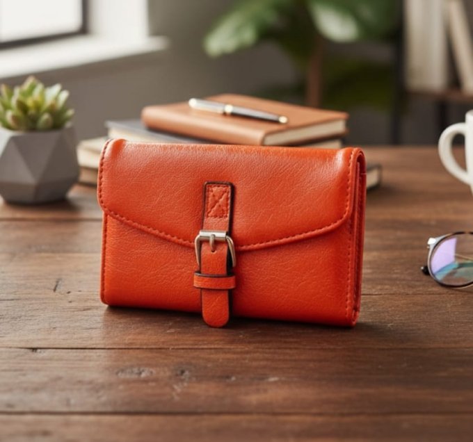 Le Porte-Monnaie "​Orange & Or" 