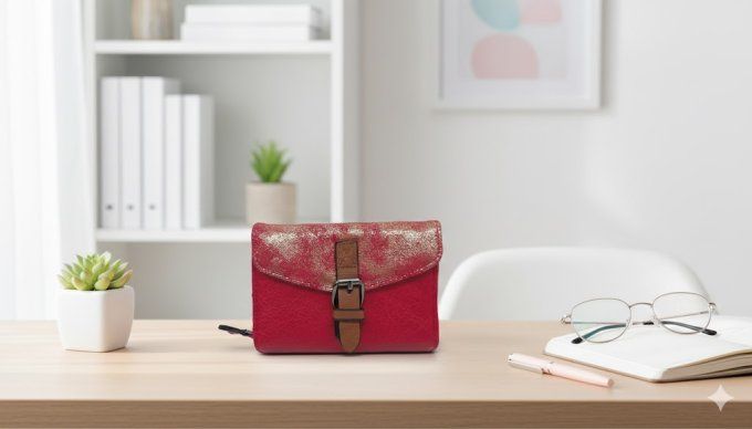 Le Porte-Monnaie "Rouge & Or"