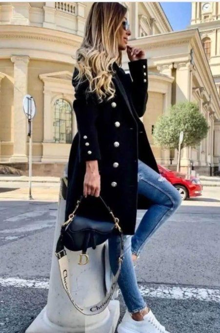 Manteau Officier Chic & Tendance