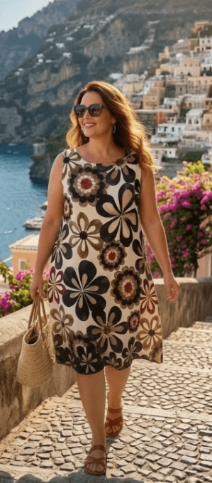 Robe à motif floral