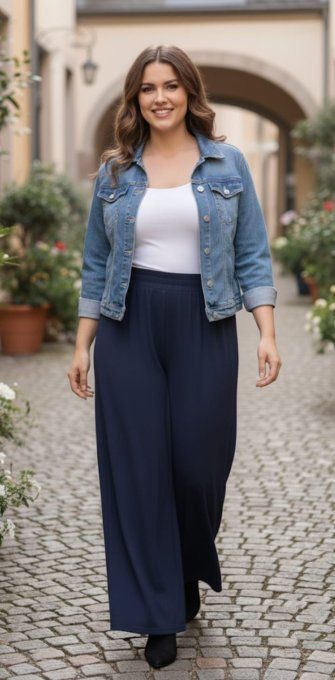 Palazzo Fluide Taille Élastiquée