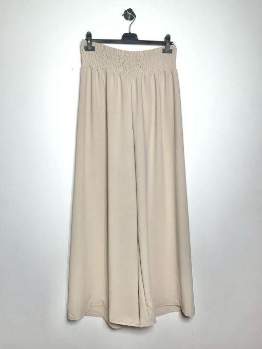 Palazzo fluide uni beige