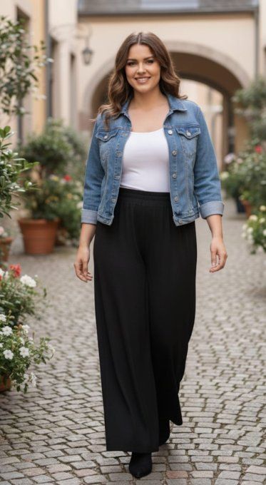 Palazzo Fluide Taille Élastiquée