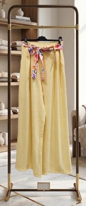 Palazzo uni Fluide & Ceinture Fleurie