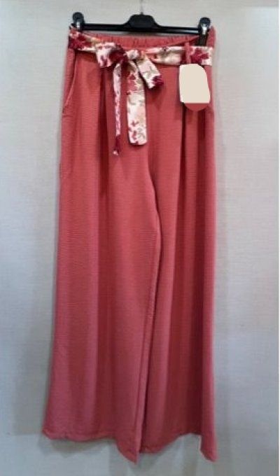 Palazzo uni Fluide & Ceinture Fleurie