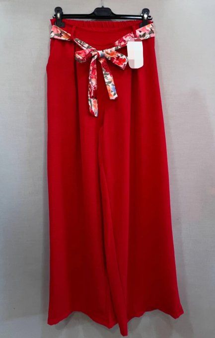 Palazzo uni Fluide & Ceinture Fleurie