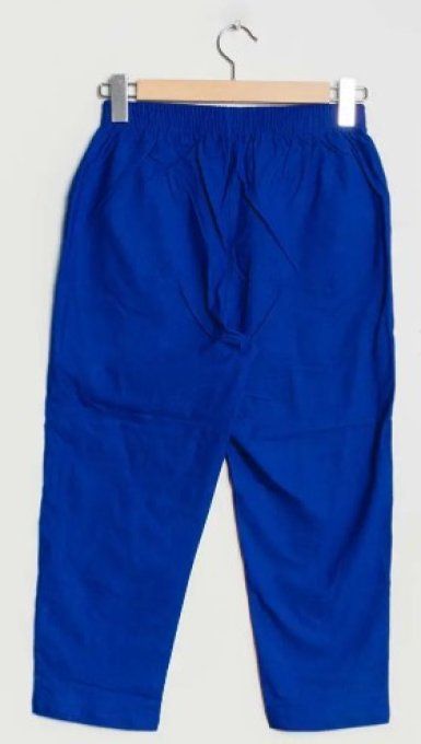 Pantacourt Bleu roi & Détails Zippés