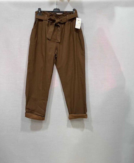 Pantalon carotte stretch