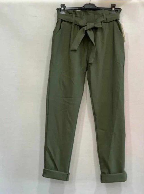 Pantalon carotte stretch