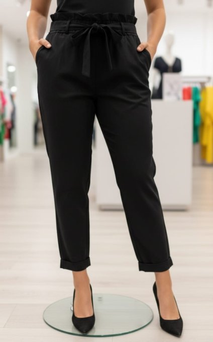 Pantalon carotte stretch