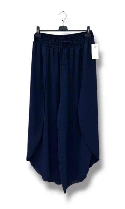 Pantalon Jupe Fluide à Coupe Tulipe 