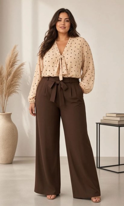 Pantalon Large "Palazzo Confort" 