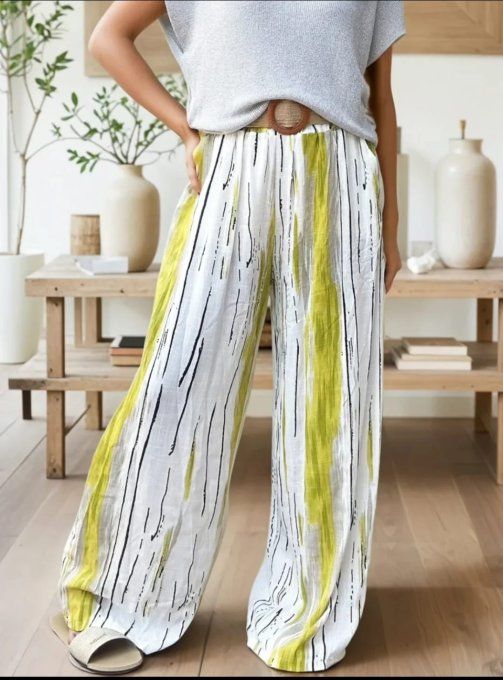 Pantalon Palazzo "Horizon Artistique" ☀️