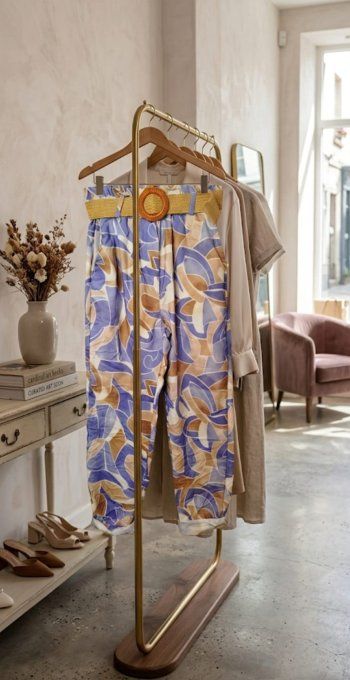 Pantalon Taille Haute & Ceinture élastique