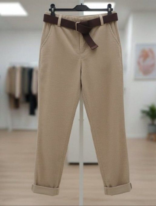 Pantalon "Côtelé Chic"