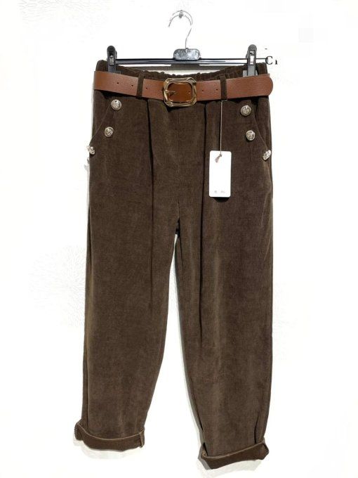 Pantalon "Côtelé Rétro"