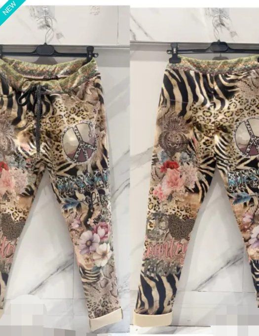 Pantajogg imprimé patchwork