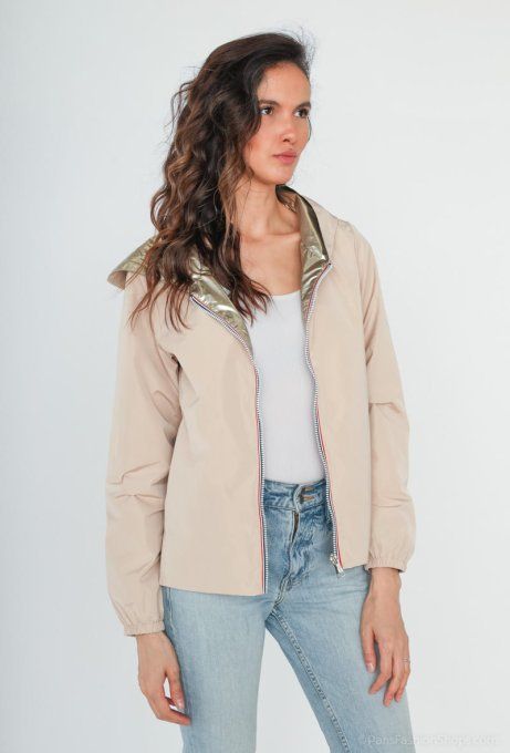 ​Parka réversible beige et dorée ☔️