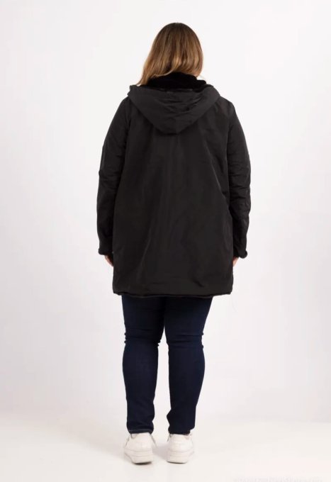 Manteau Parka Réversible "2-en-1" Noire