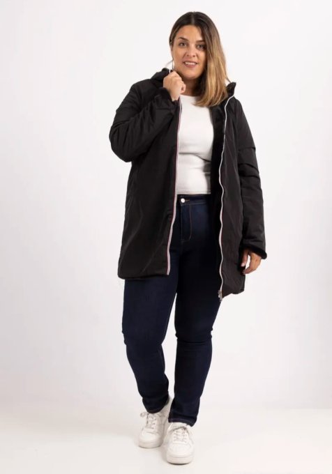 Manteau Parka Réversible "2-en-1" Noire