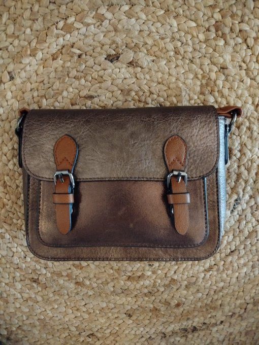 ​Sac Bandoulière Métallisé Bronze