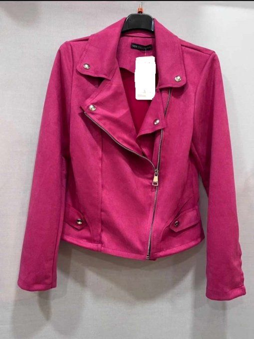 Perfecto suédine Fuchsia
