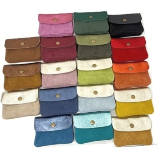 ​Porte-Monnaie en Cuir d'Agneau Tendance