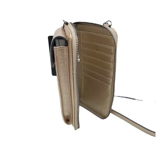 Pochette Téléphone Portefeuille Dorée