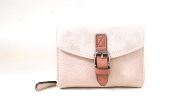 Porte monnaie Compact Beige