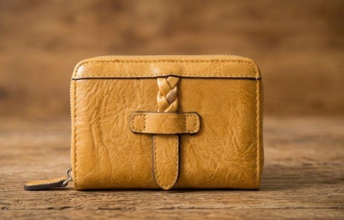 Portemonnaie Compact Tressé