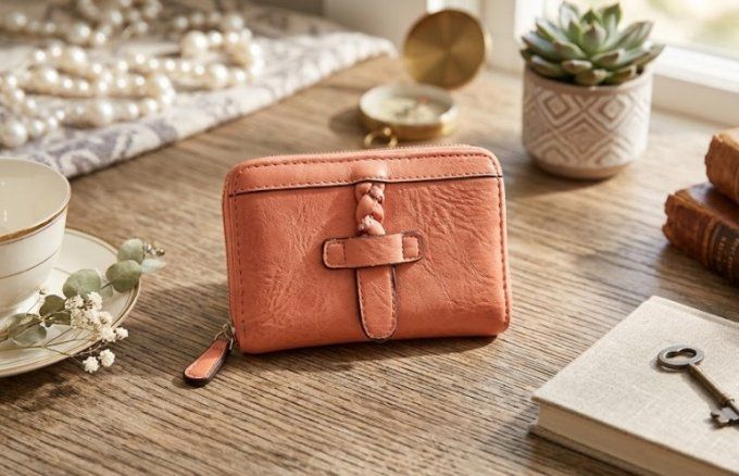 Portemonnaie Compact  Tressé