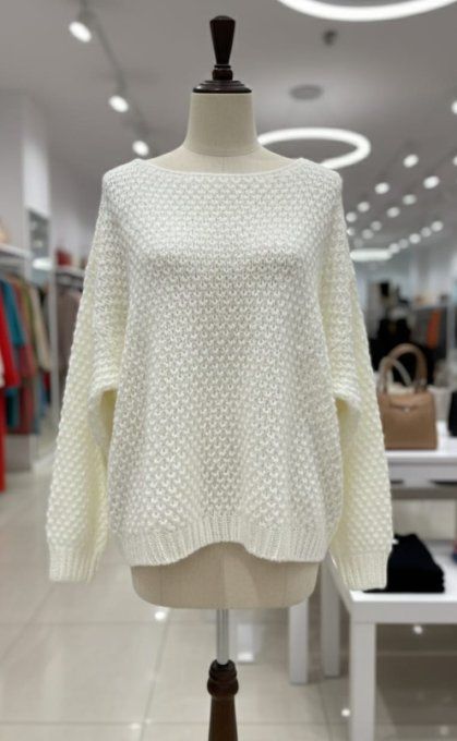 Pull Grosse Maille Texturée – Confort Oversize