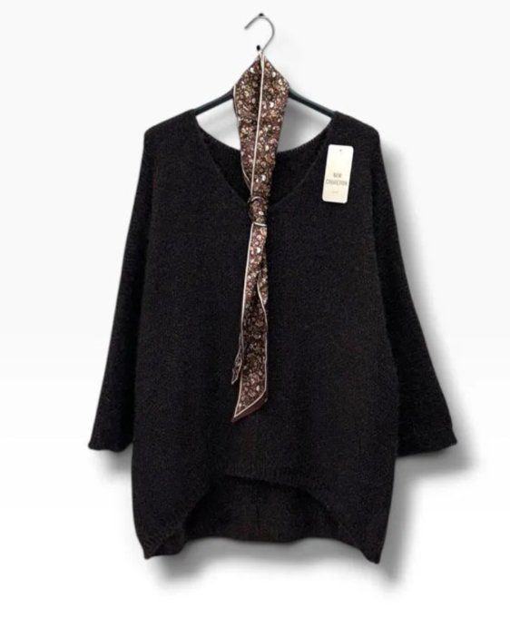 Pull Oversize & Son Foulard Imprimé