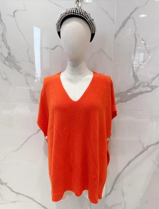 ​Pull Sans Manches - Col en V 