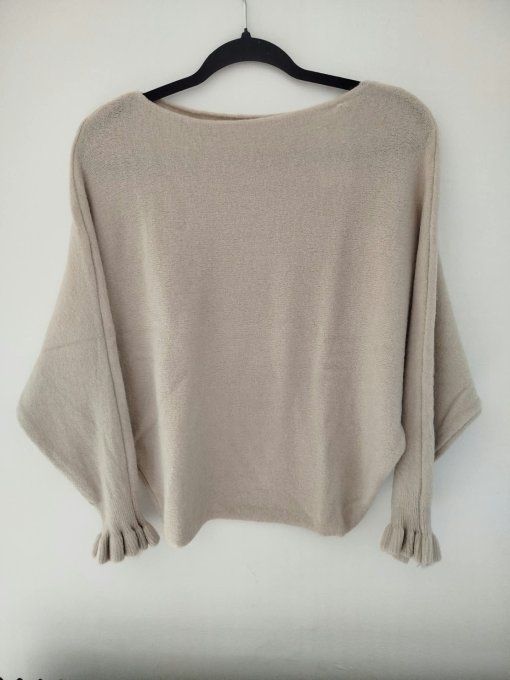 Pull uni & Manches chauve souris