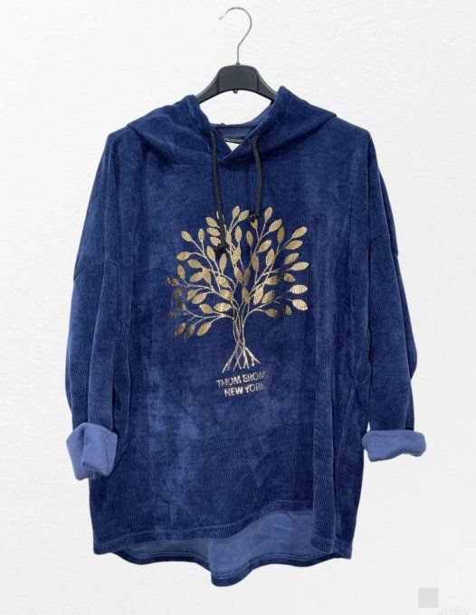 Sweat Velours "Arbre d'Or"