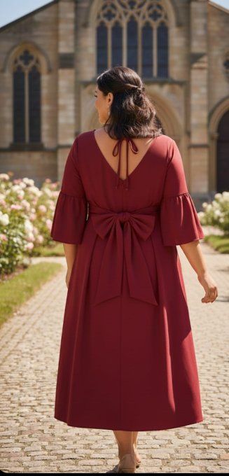 Robe Longue Bordeaux