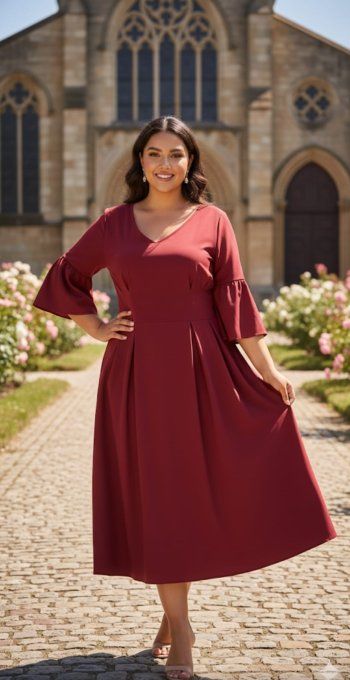 Robe Longue Bordeaux