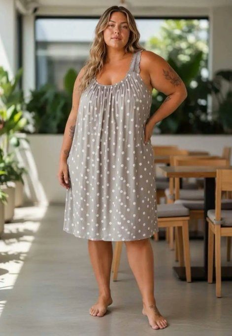 Robe d'été évasée à pois « Luna »