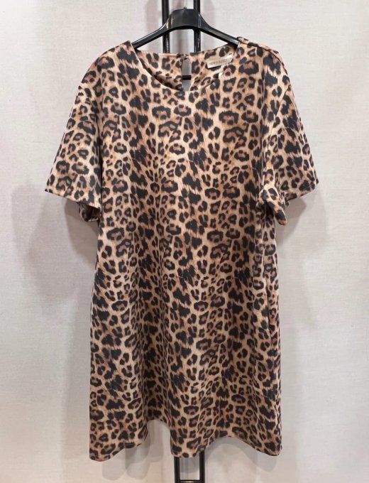 Robe droite en suédine