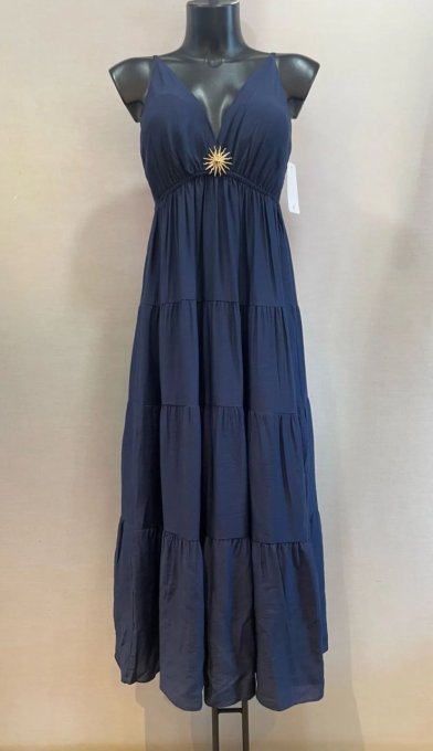 Robe longue bohème avec détail soleil  