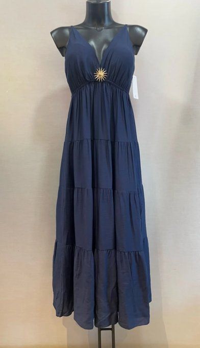Robe longue bohème avec détail soleil