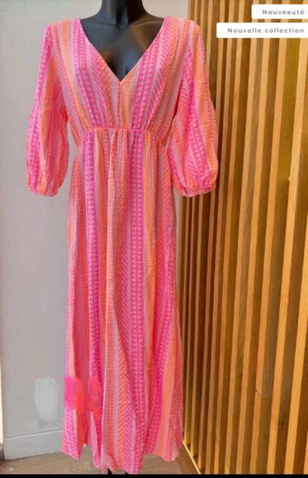 Robe longue en Gaze de coton