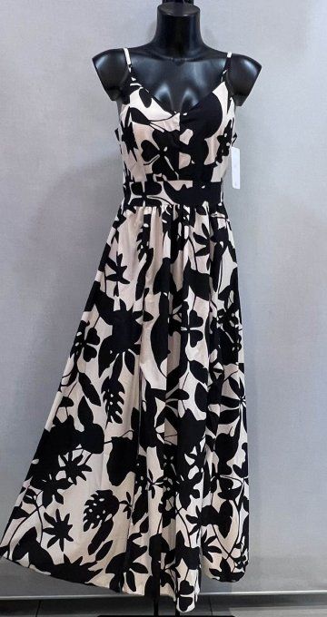 Robe Longue Imprimée Feuilles