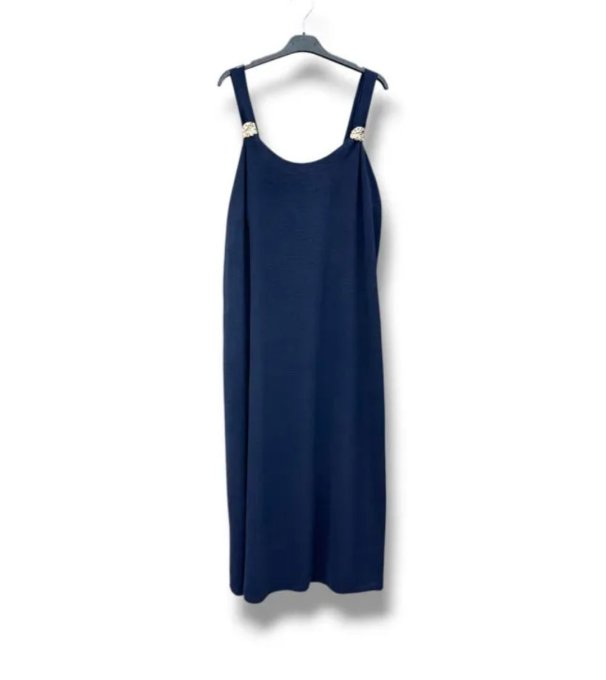 Robe Longue Fluide & Bretelles Ornées 