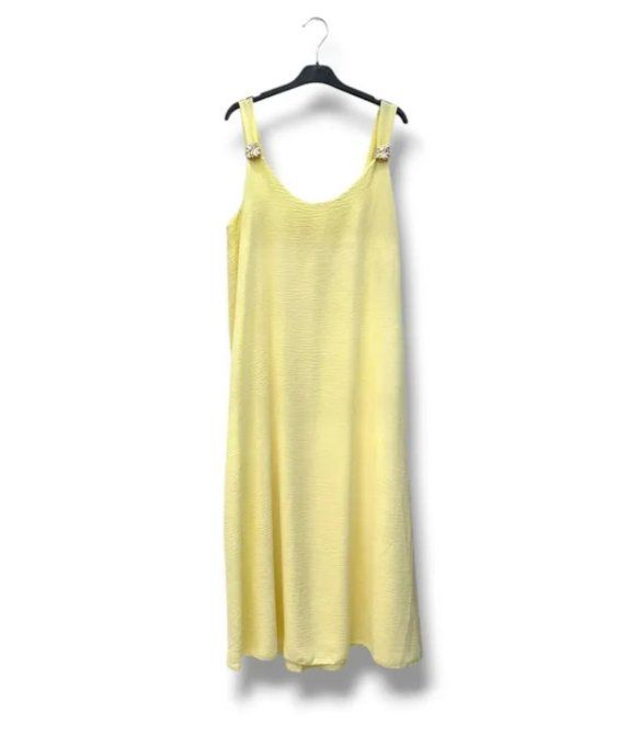 Robe Longue Fluide & Bretelles Ornées