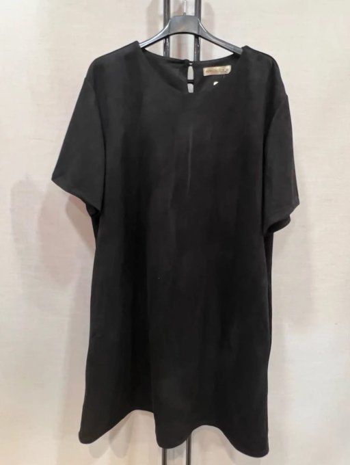Robe droite en suédine