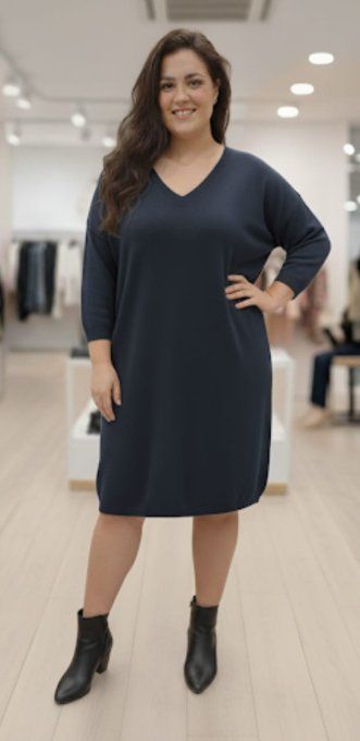 Robe pull unie