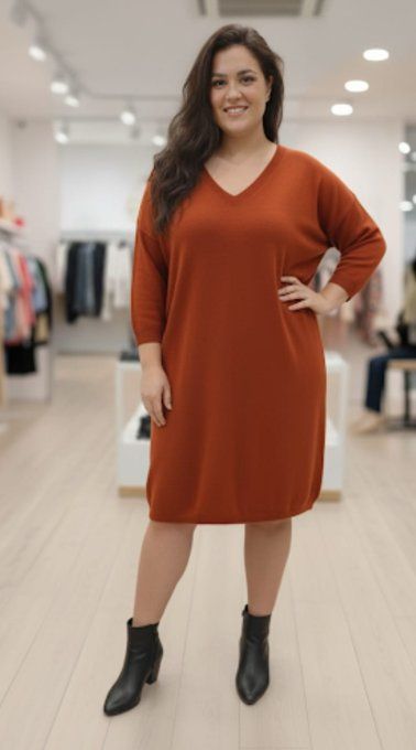 Robe pull unie