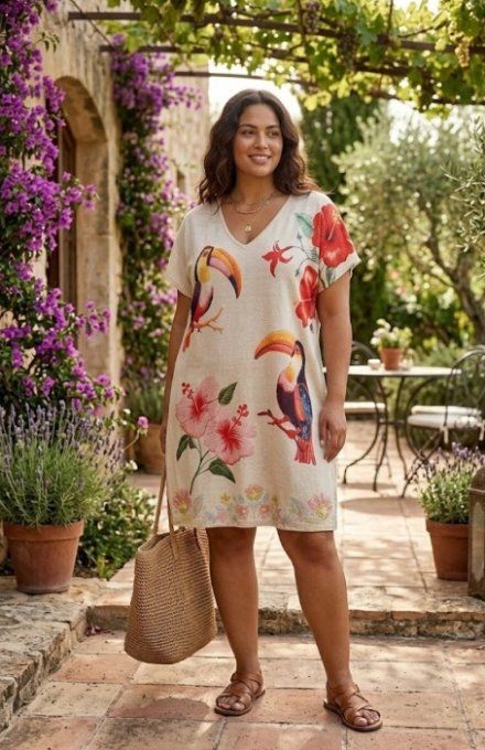 Robe Tunique Estivale en Maille Lurex